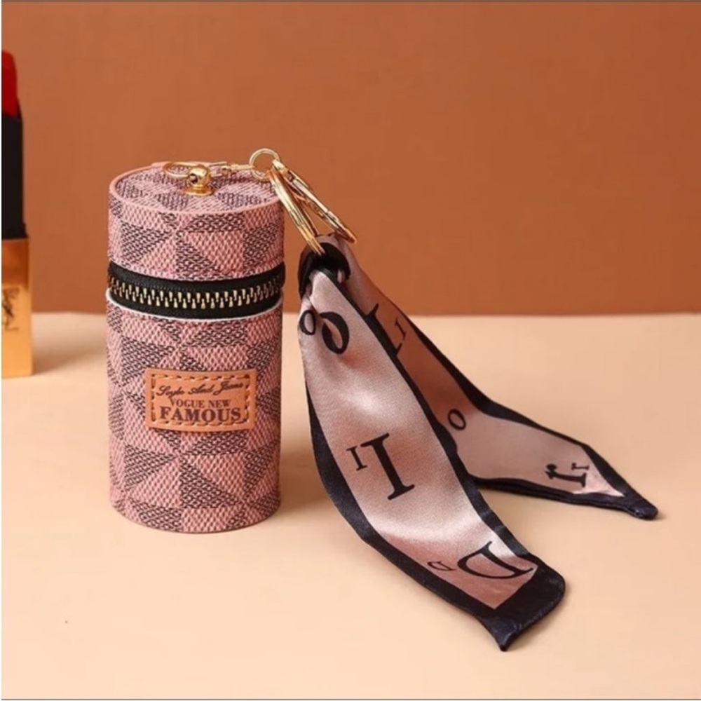 Lip Balm Bag Keychain Chapstick Holder